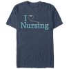 Men_s CHIN UP I Love Nursing Stethoscope T-Shirt