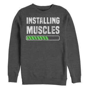 Men_s CHIN UP Installing Muscles Sweatshirt