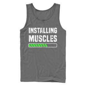 Men_s CHIN UP Installing Muscles Tank Top