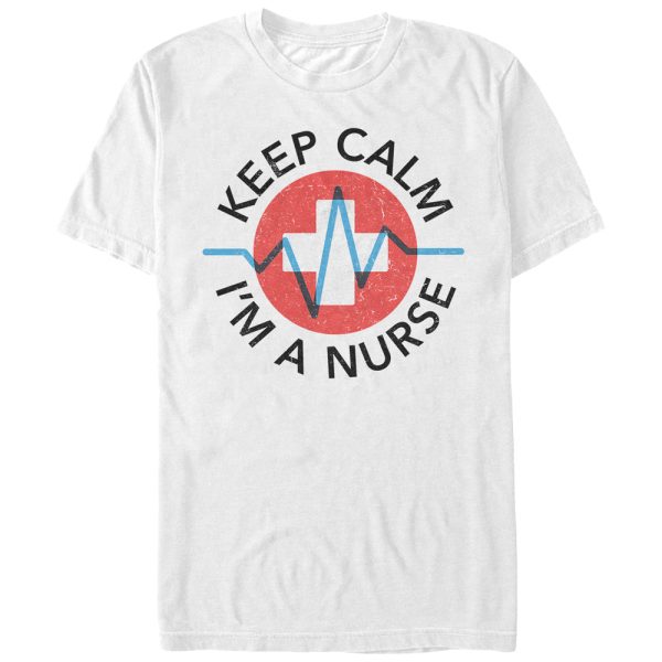 Men_s CHIN UP Keep Calm I_m a Nurse T-Shirt