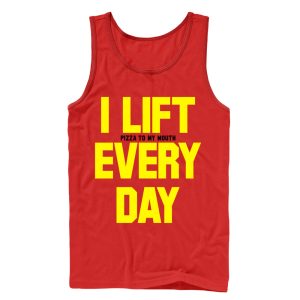 Men_s CHIN UP Lift Pizza Every Day Tank Top