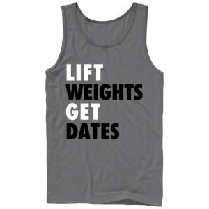 Men_s CHIN UP Lift Weights Get Dates Tank Top