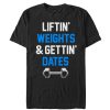 Men_s CHIN UP Lifting Weights Getting Dates T-Shirt