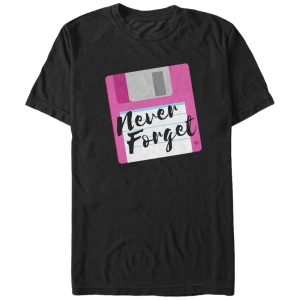 Men_s CHIN UP Never Forget Floppy Disk T-Shirt