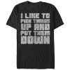 Men_s CHIN UP Pick Things Up and Put Them Down T-Shirt