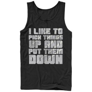 Men_s CHIN UP Pick Things Up and Put Them Down Tank Top