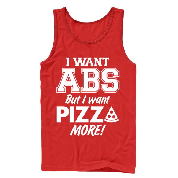 Men_s CHIN UP Pizza Abs Tank Top