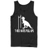 Men_s CHIN UP T-Rex Pull-Ups Tank Top