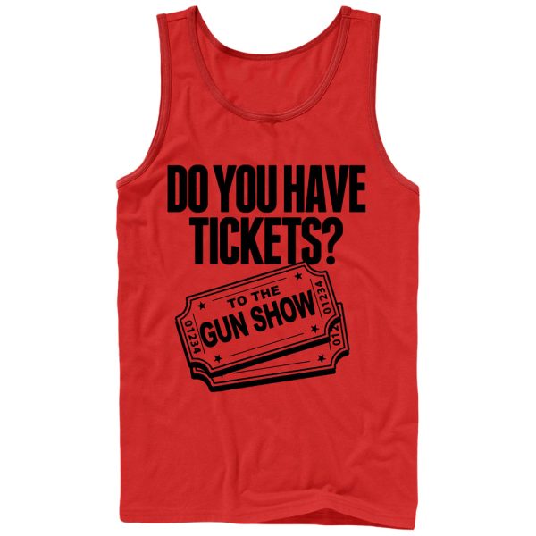 Men_s CHIN UP Tickets to the Gun Show Tank Top