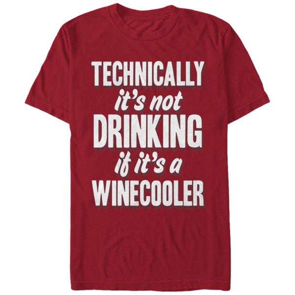 Men_s CHIN UP Winecooler Drinking T-Shirt