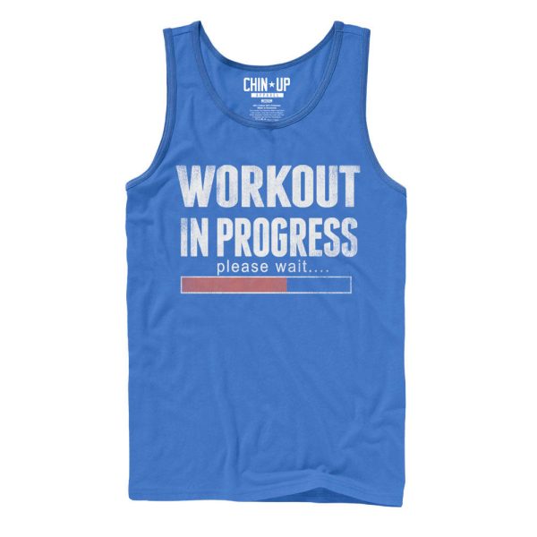 Men_s CHIN UP Workout in Progress Tank Top