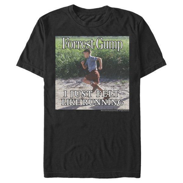 Men_s Forrest Gump I Just Felt Like Running T-Shirt