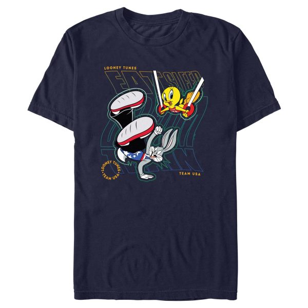 Men_s Looney Tunes Tweety and Bugs Bunny Training T-Shirt