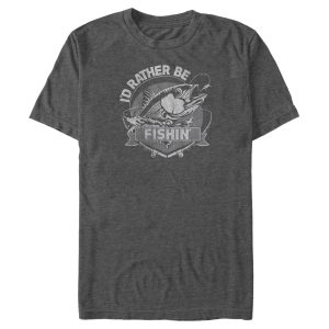 Men_s Lost Gods I_d Rather Be Fishin_ Distressed T-Shirt