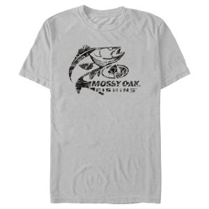 Men_s Mossy Oak Bass Fishing Black Logo T-Shirt