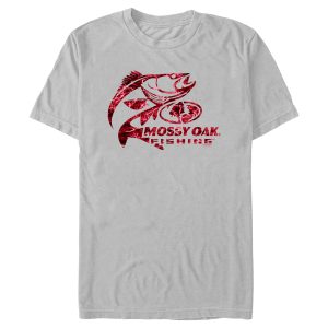 Men_s Mossy Oak Bass Fishing Red Logo T-Shirt