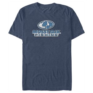 Men_s Mossy Oak Blue Fishing Logo T-Shirt