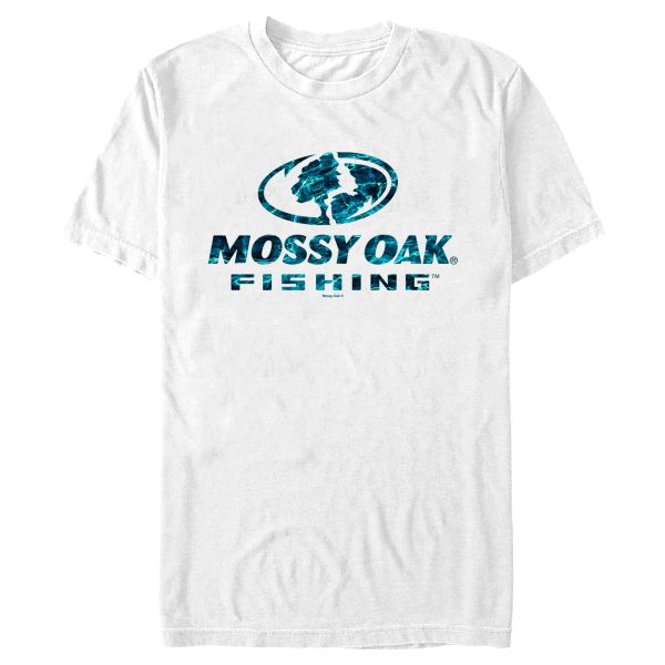 Men_s Mossy Oak Blue Water Fishing Logo T-Shirt