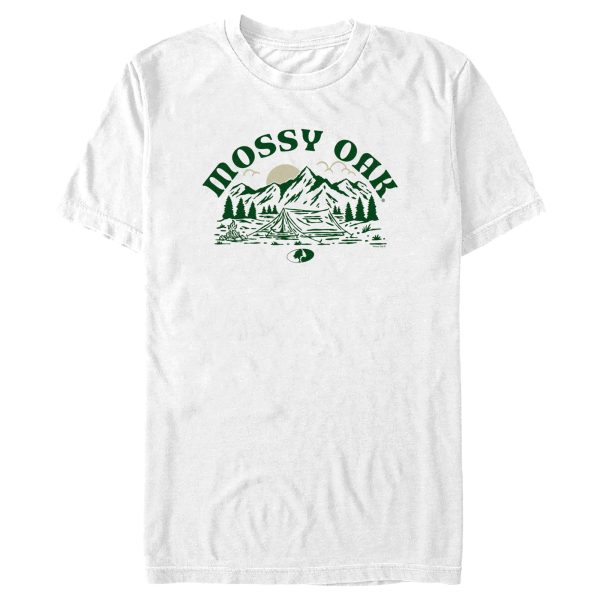 Men_s Mossy Oak Camping Retro Landscape T-Shirt