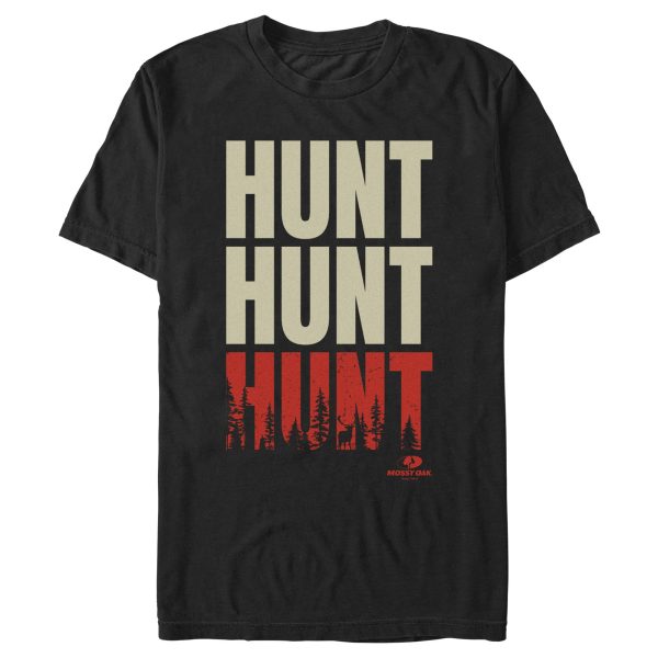 Men_s Mossy Oak Hunt Text Stack T-Shirt