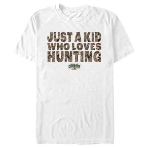 Men_s Mossy Oak Just a Kid Who Loves Hunting T-Shirt