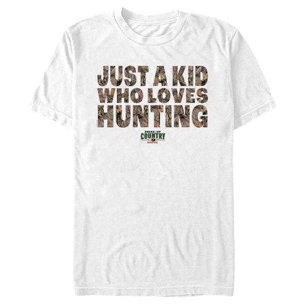 Men_s Mossy Oak Just a Kid Who Loves Hunting T-Shirt