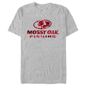 Men_s Mossy Oak Red Water Fishing Logo T-Shirt