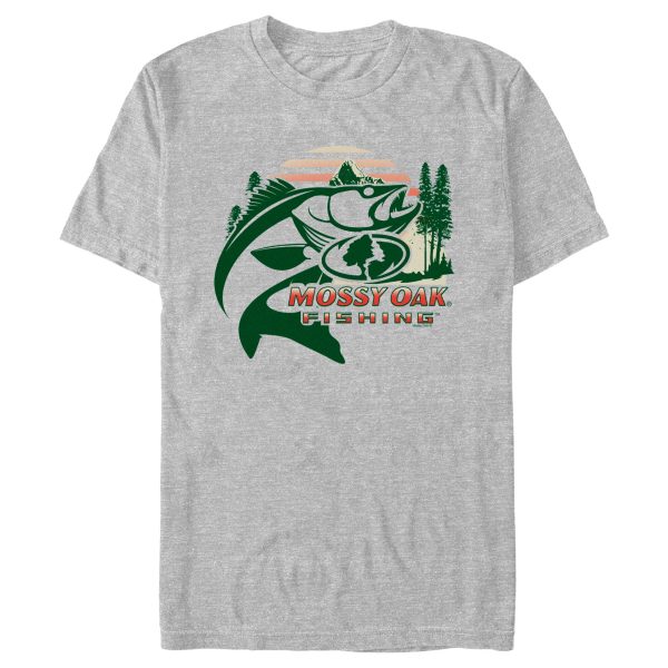 Men_s Mossy Oak Retro Fishing Logo T-Shirt