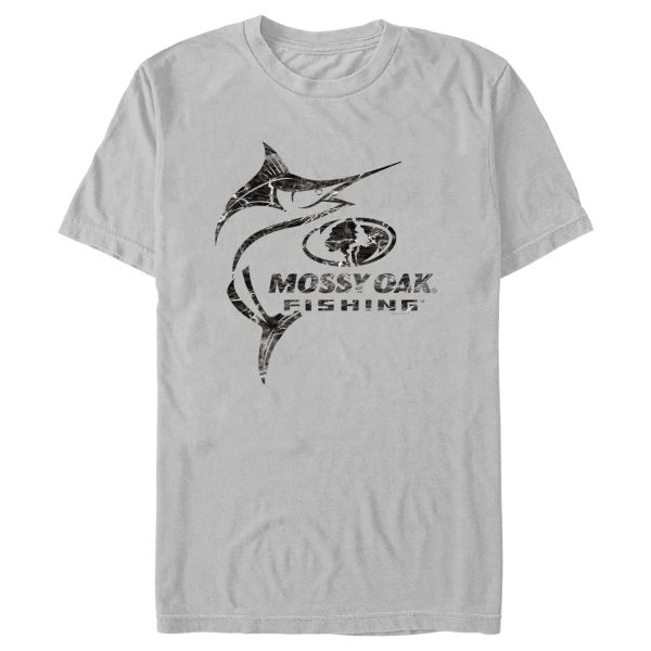 Men_s Mossy Oak Swordfish Black Logo T-Shirt