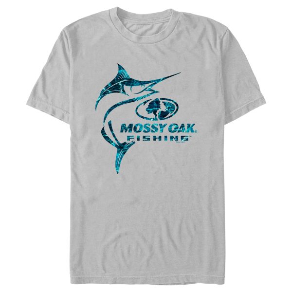 Men_s Mossy Oak Swordfish Blue Logo T-Shirt