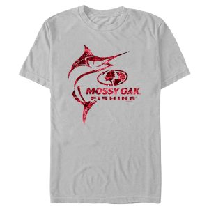 Men_s Mossy Oak Swordfish Red Logo T-Shirt