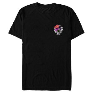 Men_s NEFF Checkered Flowers Logo T-Shirt