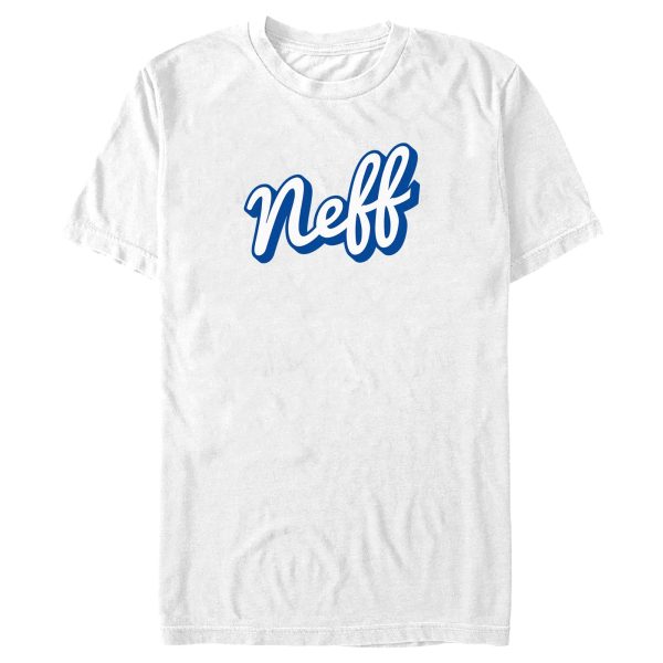 Men_s NEFF Classic Blue Script Logo T-Shirt