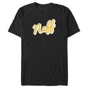 Men_s NEFF Classic Yellow Script Logo T-Shirt