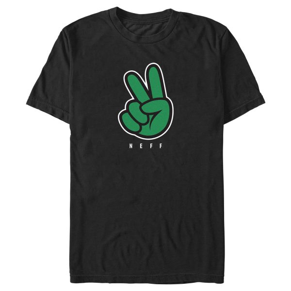 Men_s NEFF Peace Sign Logo Green T-Shirt