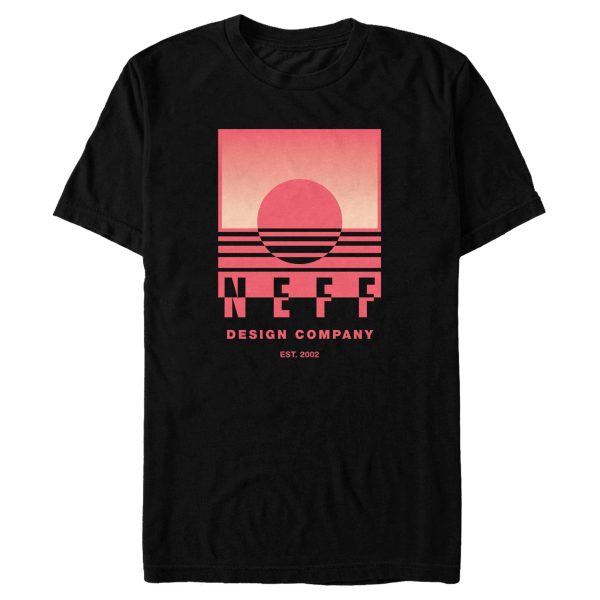 Men_s NEFF Pink Sunset Logo T-Shirt