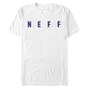 Men_s NEFF Simple Blue and Red Logo T-Shirt