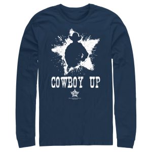 Men_s Professional Bull Riders Cowboy Up Long Sleeve Shirt