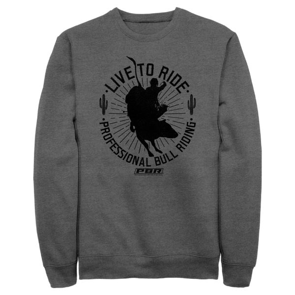 Men_s Professional Bull Riders Live to Ride Silhouette Sweatshirt