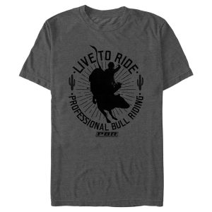 Men_s Professional Bull Riders Live to Ride Silhouette T-Shirt