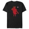 Men_s Professional Bull Riders Red Cowboy Silhouette T-Shirt