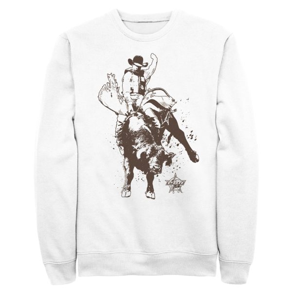 Men_s Professional Bull Riders Ride the Line Sketch Sweatshirt