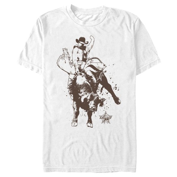 Men_s Professional Bull Riders Ride the Line Sketch T-Shirt