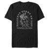 Men_s Professional Bull Riders Toughest Sport on Dirt Black and White T-Shirt
