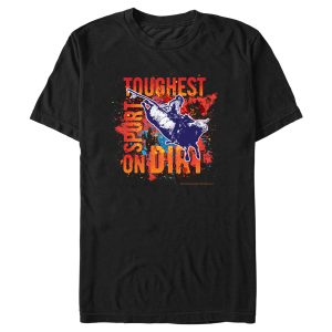 Men_s Professional Bull Riders Toughest Sport on Dirt Paint Splatter T-Shirt