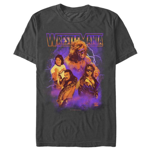 Men_s WWE Retro Wrestlers Collage T-Shirt