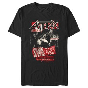 Men’s Anthrax Welcome To Your Nightmare Distressed T-Shirt