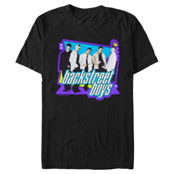 Men’s Backstreet Boys Band 90s Pop Grid T-Shirt