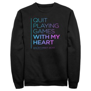 Men’s Backstreet Boys Quit Playing Games With My Heart Sweatshirt