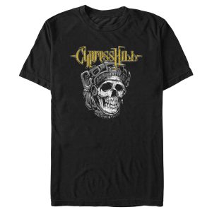 Men’s Cypress Hill Distressed Aztec Skull T-Shirt